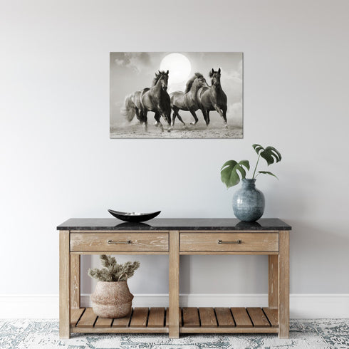 Wandbilder Wohnzimmer XXL Pferde Moderne Bilder Tiere
